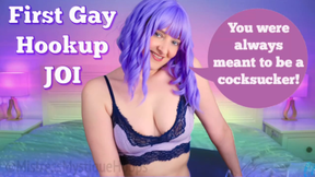 First Gay Hookup JOI - Encouraged Bi Jerk Off Instruction