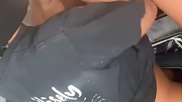 Amateur ebony girl facefucked by her BF