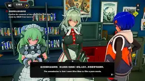Busty Anime Babe Gives Intense Blowjob Then Receives Her Rewarding Facial Blast