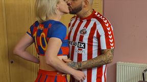 Cheerleader Likes to Deep Throat Footballers Cock