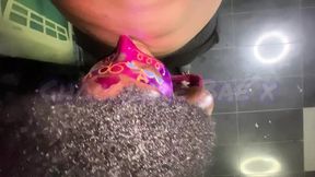 Ebony Vixen gobbles Thanksgiving dick and gets drilled