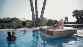 Ibiza Vacation Threesome Adventure with Pool Fun