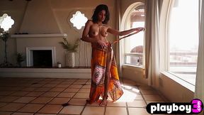 All-Natural Asian MILF Angel Constance shows off her booty and boobs in a sexy posing session