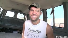 baitbus - steven daigle is on the lookout for some straight dick and finds dan hyde