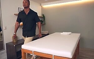 Colombian big ass fucked hard by a huge bbc after an oil massage - boris jackson