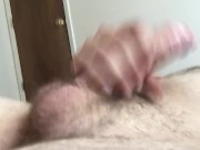 Man Masturbates Before Work - Massive Cumshot