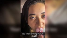 Drinking my Husband&#039;s Best Friend&#039;s Cum to pay off his Debt