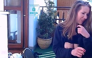 Private neighbor balcony play