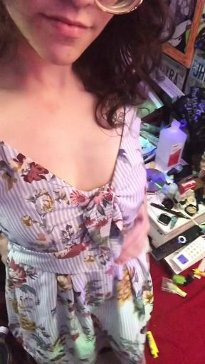 Show off and strap on self suck