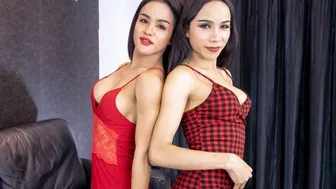 Asian Tgirls Emma and Lydia Suck Cocks and Fuck Asses Hardcore