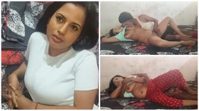 Season 155. Sexy amisha bhabhi doing pussy fucking with young stepbrother