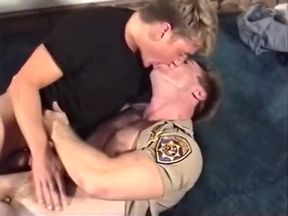 Horny male pornstar in hottest uniform, Step daddies homo adult clip