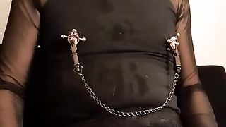 Wild maso hoe remote e-stim COCK BALL TORTURE December 1 2021 part 1