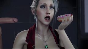 Slutty bitch loves to suck big cocks