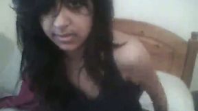 Indian girlfriend from Girl from UK satisfies herself