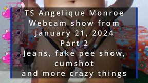 ts angelique monroe - webcam show from january 21, 2024 - part 2