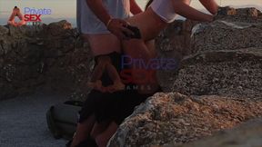 He Destroys My Ass Outdoors in a Castle Open to Visitors