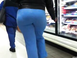 Blue Brown Round Booty Butt(VPL)