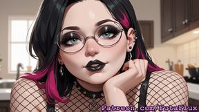 Futanari Dahlia Goth Punk Chubby Masturbating