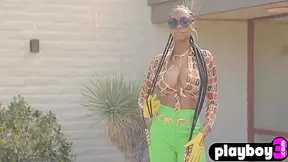 Ebony Big Tits Perfect Black Body Nyla During Posing Action