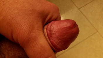 Chubby masturbation in hotel bathroom