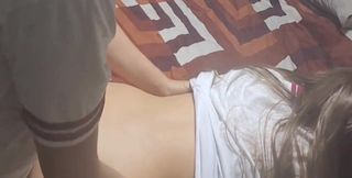 Mexican Student in Her Room After College! They Meet to Do Homework and He Fucks His Companion! 18-year-old Birthdays