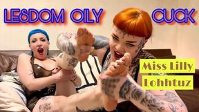 Lezdom Oily Foot Cuck! What You Would Give Just To Taste Miss Lilly's And Lohhtuz's Feet!