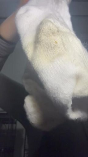 Sniff and clean my dirty stinky socks
