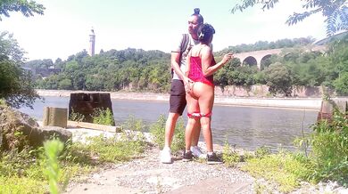 Wild brown Jap wife Minah Khali flashes in Tokyo public park exhibitionism caught raw HD
