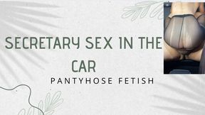 sex in pantyhose in the car