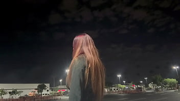 Italian Milf Artemisia Love Outdoor Smoking Fetish Late at night in Los Angeles Long hair Fetish