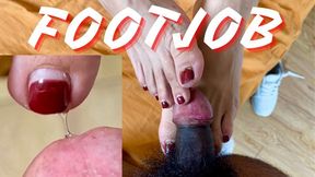 FOOTJOB - Precum Scene