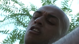 Hot shemale Thays Schiavinato fucked while on photo shoot