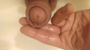 Peeing on My Hand, in a Sink