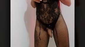 ts angelique monroe - i cum in my fishnet lingeries