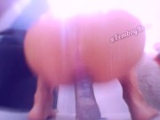 Cute Femboy Cums Twice while Riding