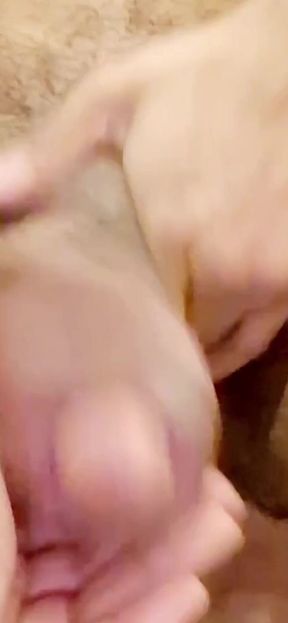 Massaging My Fat Cock