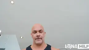 Cheating Latina can't resist her fitness coach's big dick
