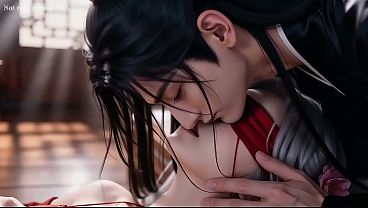 The beautiful woman with white hair and red eye mask might be the ideal beauty you have imagined in your heart, Episode Two bear watching AI-generated