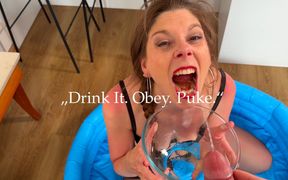 Fantom Episode #11 Piss Slave Training - Belgian Student Alice Maze Drinks My Piss &amp; Gags Till She Womits  POV Raw