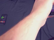Vibrator torture handcuff bondage till she cum measure pulse orgasm