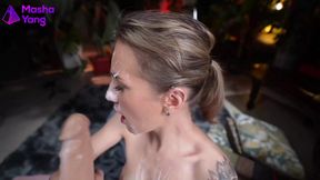 Sucking Dildo and Cum on My Face
