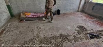 A Military Twink Hooligan with Torn Underwear Gets Hot Fucked in the Army