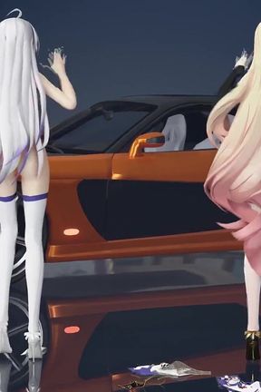Chocolate Cream Duet Striptease Black Stockings White Stockings Racing Leotards
