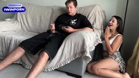 Stepsister Prank Fails, Stepbro Gets Blowjob Anal