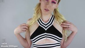 Cheerleader JOI and POV blowjob