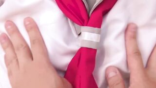My Cosplay Girlfriend's Smiling Face After A Passionate Role-Play Session
