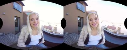 Watch Luca Bella and Kathy Anderson indulge in steamy virtual cunnilingus with Julie Skyhigh