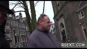 Lascivious old dude takes a voyage in amsterdam&#039_s redlight district