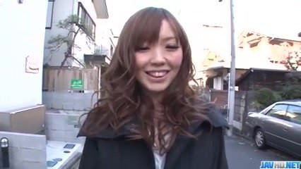 Megu Kamijo moans hard while having cock in her mouth